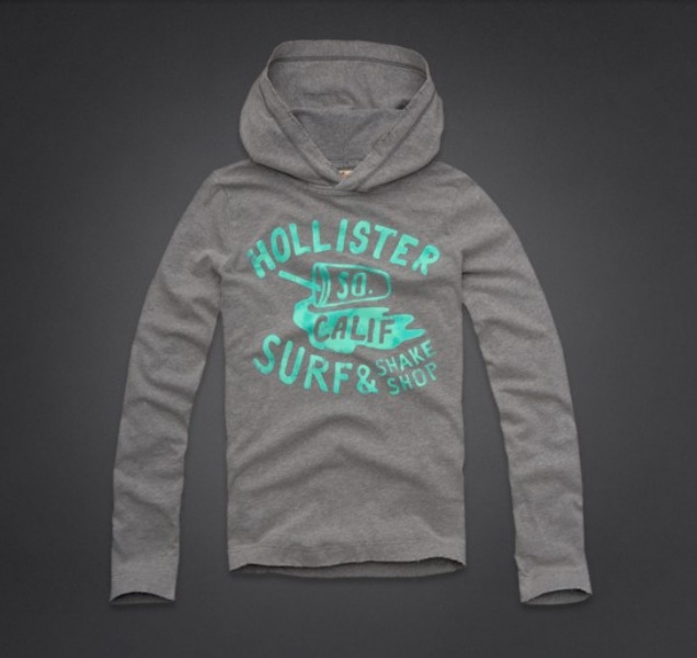 Hollister Hombres Outlet Capucha Remera HCO4614